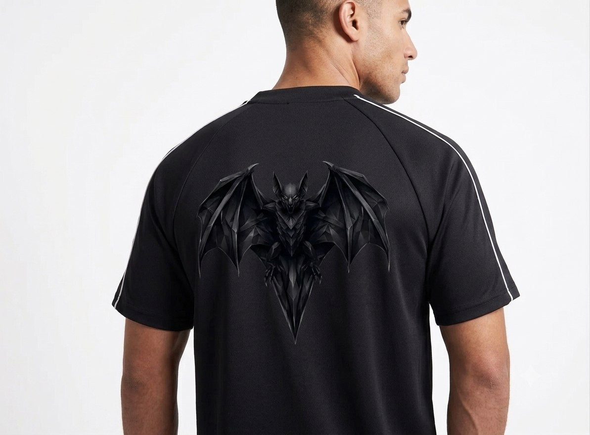 Cerber T-Shirt z Grafiką Dark Wings