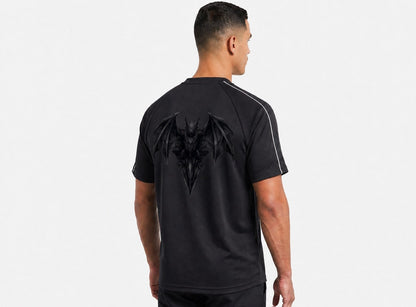 Cerber T-Shirt z Grafiką Dark Wings