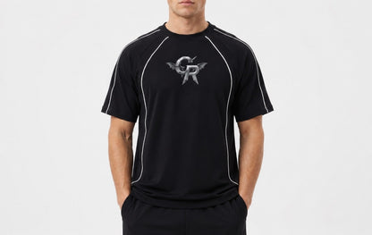 Cerber T-Shirt z Grafiką Dark Wings